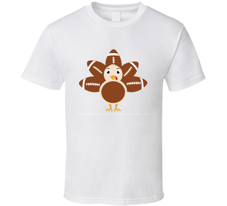 Football Turkey Tee Cool Fall Holiday Autumn Novelty Thanksgiving Sports T Shirt