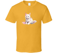 Cool Cat Painted Tee Colorful Cat Lover Tshirt Feline Novelty T Shirt