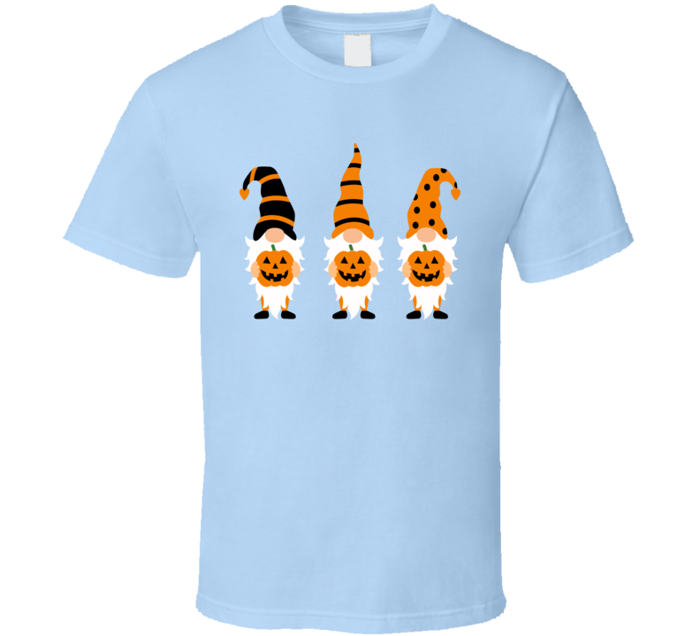 Cute 3 Gnomes For Halloween Tee Cool Fall T-shirt Holiday Novelty T Shirt