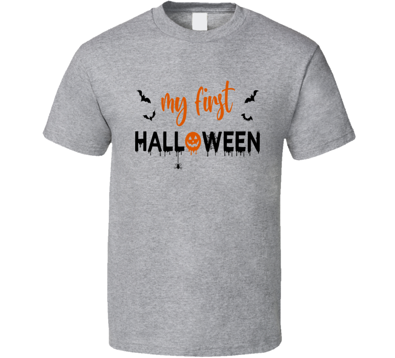 Very Cute My First Halloween Tee Cool Fall T-shirt Holiday Novelty T Shirt
