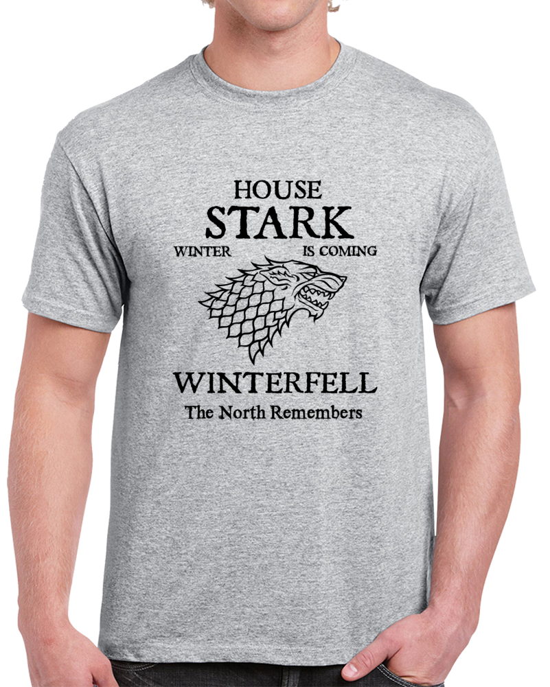 House Stark Tee - Cool Game Of Thrones Tshirt Winter Is Coming T- Gift Top T Shirt