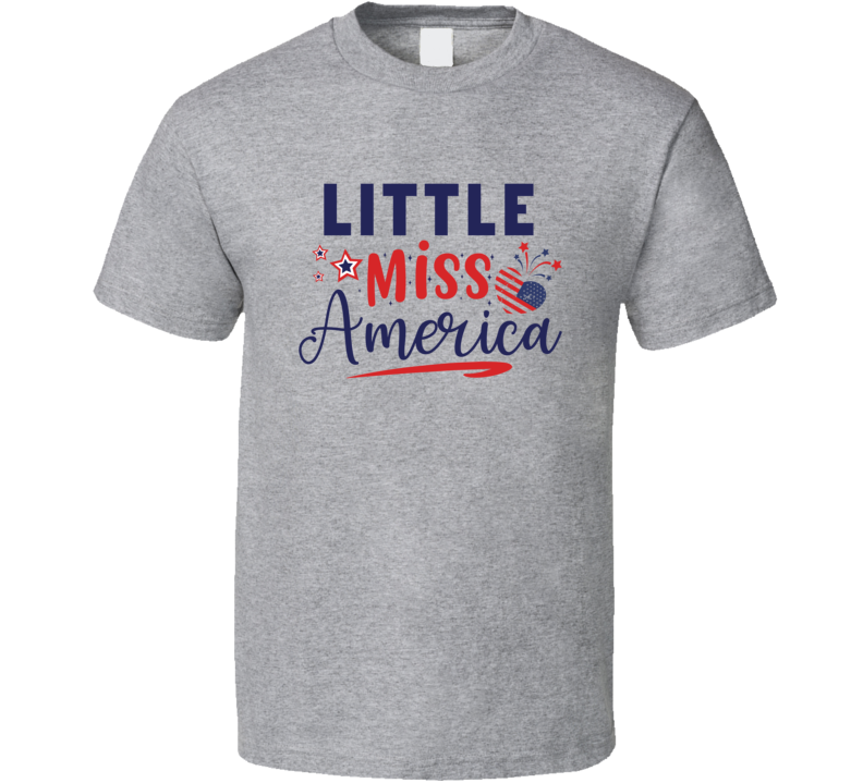 Little Miss America Tee Usa Pride Tshirt July 4th T Shirt