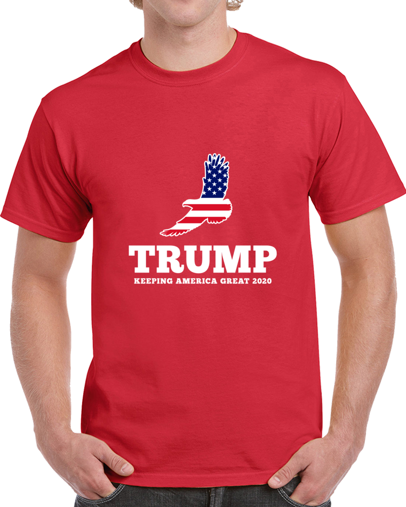 Trump 2020 Patriotic Eagle Keep America Great T Shirt Second Term Election Tee T Shirt