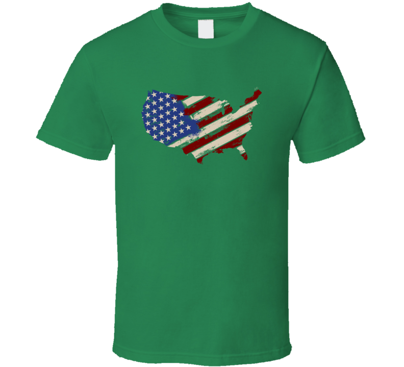 Cool America Flag Tee New Patriotic Usa Flag Novelty T Shirt