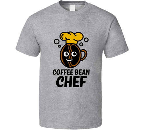 Coffee Bean Chef T-Shirt Funny Coffee Lover Tee For Baristas &amp; Caffeine Enthusiasts T Shirt
