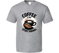Coffee Is My Spirit Animal T-Shirt – Funny Caffeine Lover Tee For Coffee Addicts &amp; Fans T Shirt