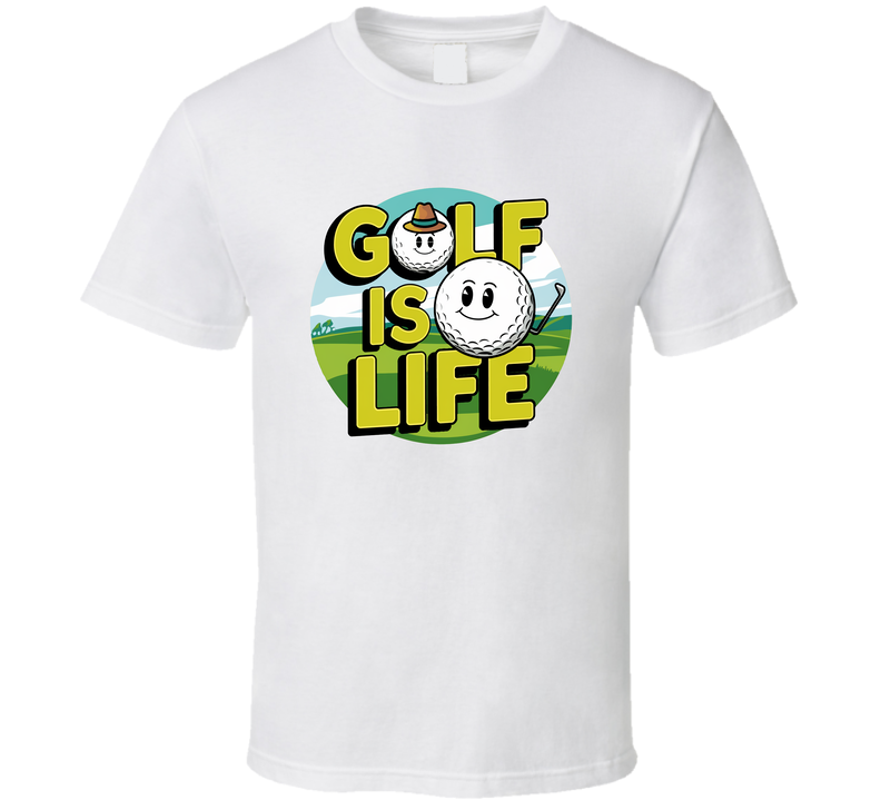 Golf Is Life T-shirt – Fun &amp; Bold Tee For Golfers Who Live For The Game T Shirt