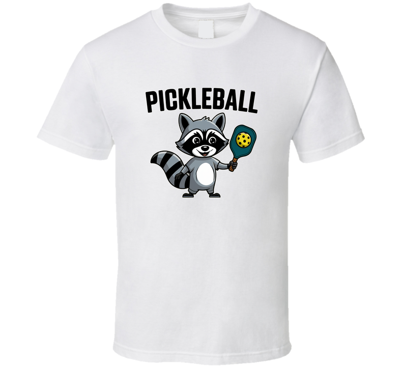 Pickleball Raccoon T-shirt – Fun &amp; Quirky Tee For Pickleball Fans Who Love To Rally T Shirt