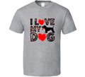  I Love My Dog Heart Puppy Tshirt – Cute &amp; Cozy Tee For Proud Puppy Lovers T Shirt
