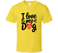 I Love My Dog Heart Puppy Tshirt – Cute &amp; Cozy Tee For Proud Puppy Lovers T Shirt