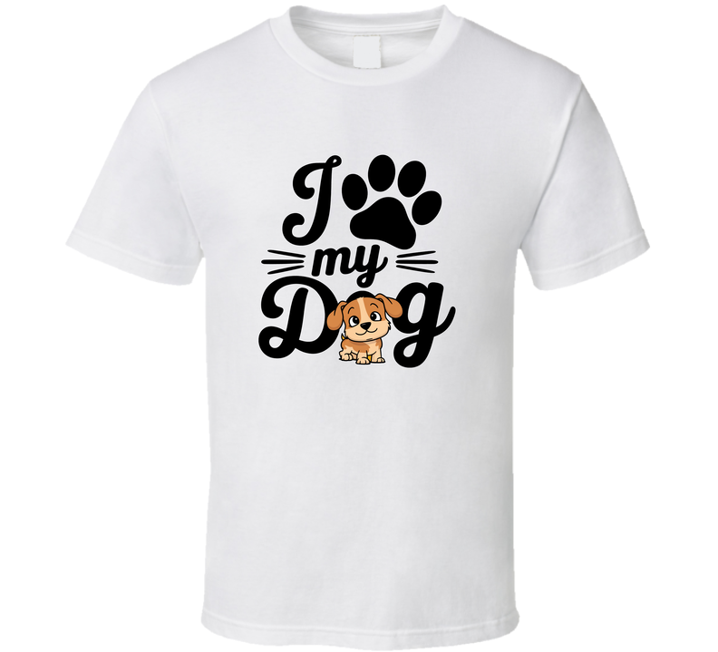 I Love My Adorable Dog T-shirt – Cute &amp; Heartfelt Tee For Devoted Dog Lovers T Shirt