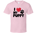 I Love My Sweet Puppy T-shirt – Cute &amp; Adorable Tee For Proud Puppy Lovers T Shirt