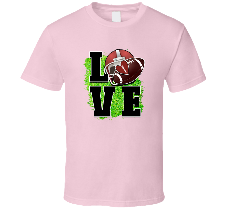 Love Football Tee Cool Fall Football Tshirt Gridiron T Shirt