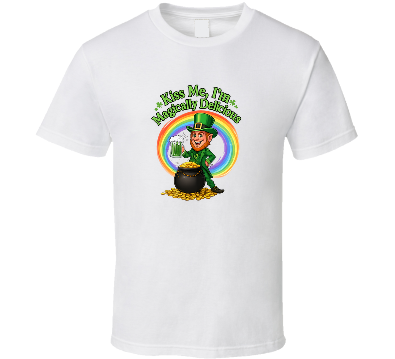 Funny Leprechaun Lucky Tv Shirt St Patrick’s Day Irish Tee Gift T Shirt
