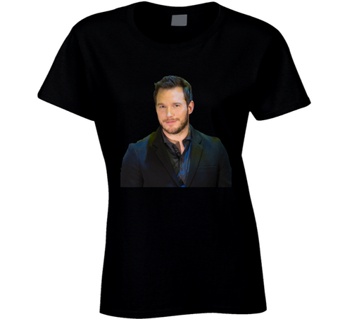 Chris Pratt Fashion T Shirt Jurassic World Star Women's Novelty Glam Tee New