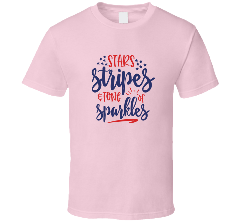 Stars Stripes And Tone Of Sparkles Tee Usa Pride Tshirt July 4th T Shirt