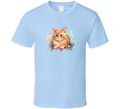 Fun Cat Watercolor Tee Colorful Cat Lover Tshirt Feline Novelty T Shirt