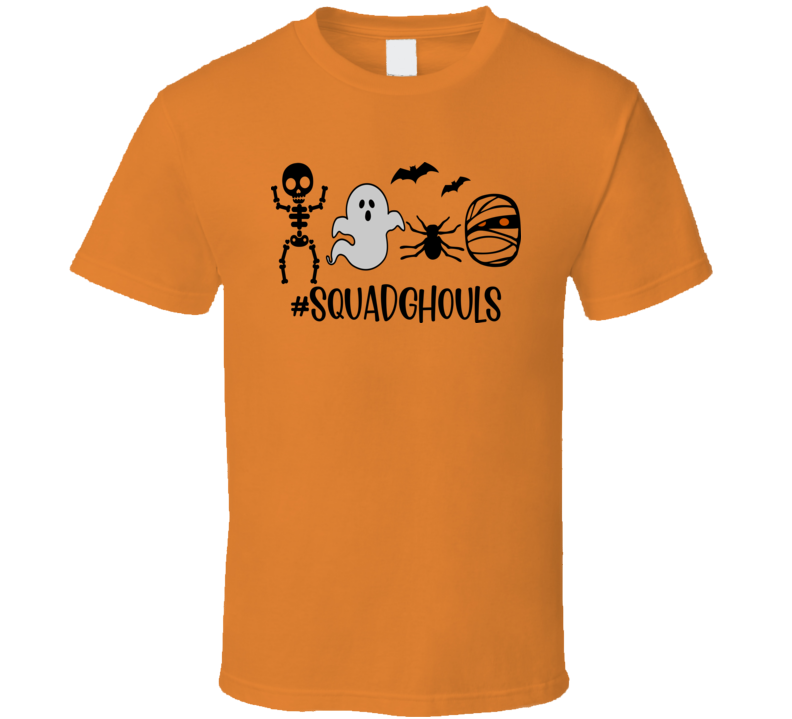 Squadghouls Tee Cool Halloween Characters T-shirt Holiday Novelty T Shirt