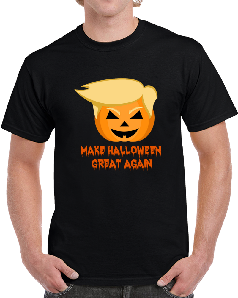 Make Halloween Great Again T-shirt Unisex Novelty Funny Trumpkin Holiday Tee Top