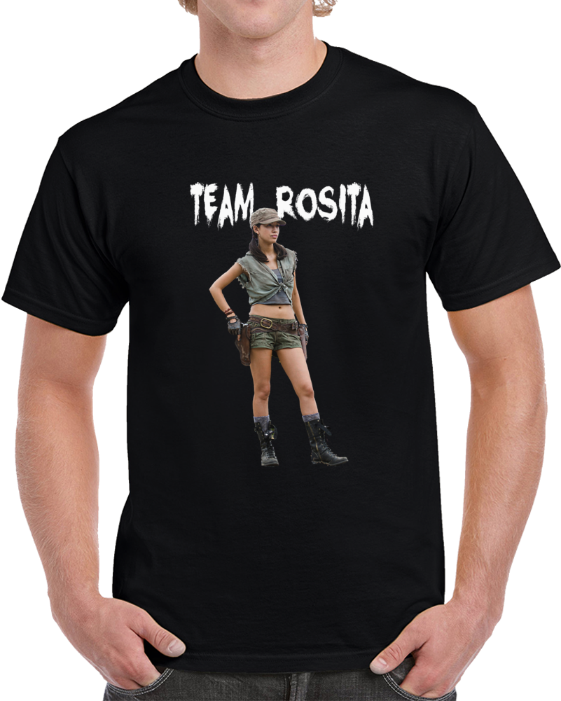 Team Rosita Walking Dead T-shirt Christian Serratos Novelty Gift Amc Tv Zombie T