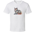 Pretty Cat Watercolor Tee Colorful Cat Lover Tshirt Feline Novelty T Shirt