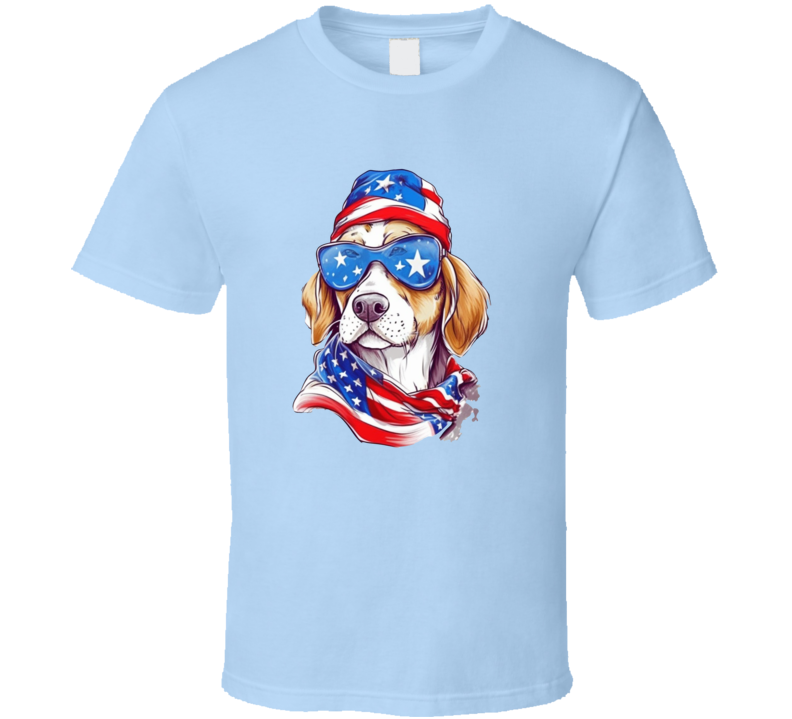 Patriotic Dog Tee Usa Pride Tshirt Independence Dayt T Shirt
