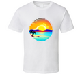 Beautiful Tropical Beach Sunset Tee Novelty Tropical Tshirt Summertime Lover T Shirt