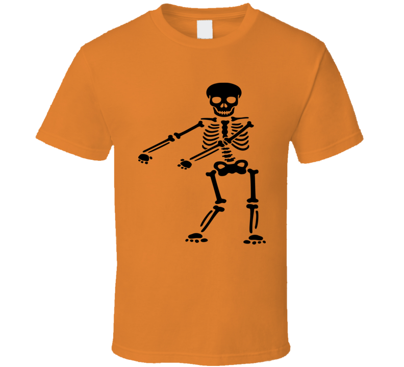 Skeleton Floss Dance Funny Halloween Tee Cool Fall T-shirt Holiday Novelty T Shirt