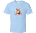 Pretty Painted Tabby Cat Tee Colorful Cat Lover Tshirt Feline Novelty T Shirt
