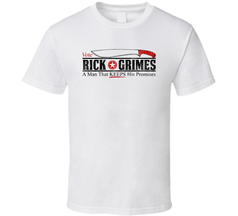 Vote Rick Grimes Walking Dead TV Show Andrew Lincoln Unisex T Shirt New