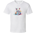 Cat Painted Tee Pretty Cat Lover Tshirt Feline Novelty T Shirt