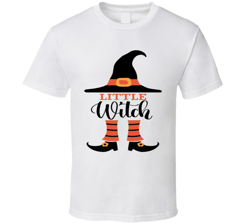 Little Witch Cute Halloween Tee Cool Fall T-shirt Holiday Novelty T Shirt