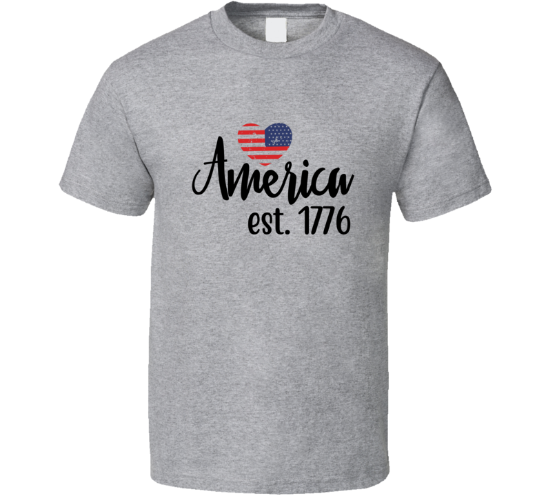 America Est. 1776 Tee Usa Pride Tshirt July 4th T Shirt