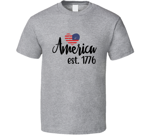 America Est. 1776 Tee Usa Pride Tshirt July 4th T Shirt