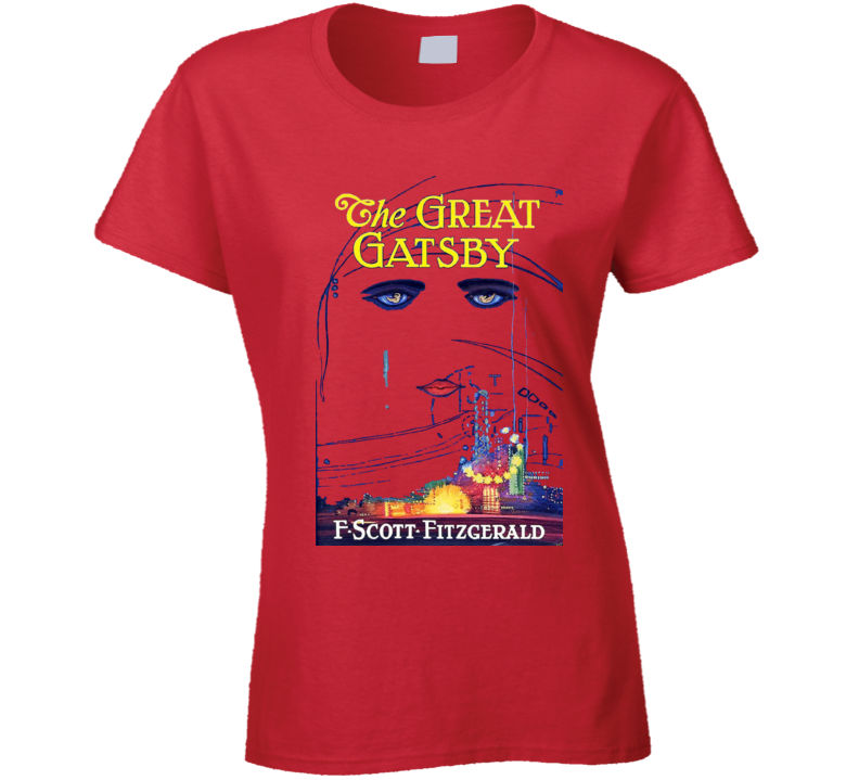 The Great Gatsby T Shirt Ladies Fitted Movie T-Shirt  Novelty Glam Fashion Gift