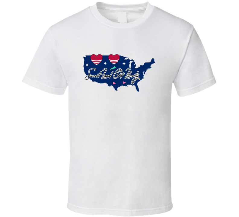 Sweet Land Of Liberty Patriotic Tee Usa Pride Tshirt American Flag T Shirt