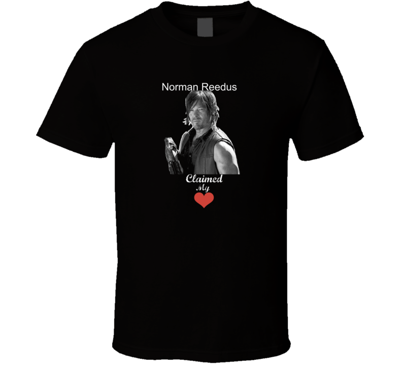 Norman Reedus Claimed My Heart Men's T-Shirt Walking Dead Character Zombie Show