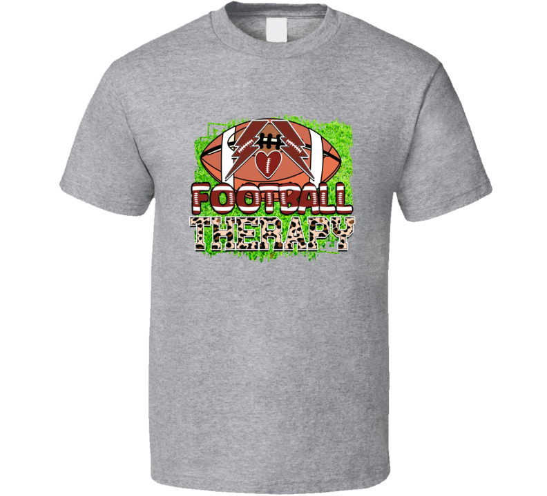 Football Therapy Tee Cool Football Tshirt Gridiron T Shirt