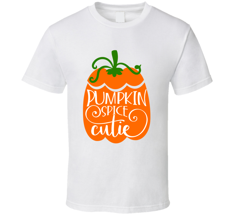 Pumpkin Spice Cutie Tee Cool Fall Holiday Flavor Novelty T Shirt