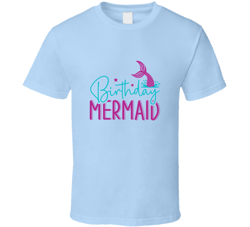 Birthday Mermaid Tshirt Magical Aquatic Themed Tee Enchanted T Shirt