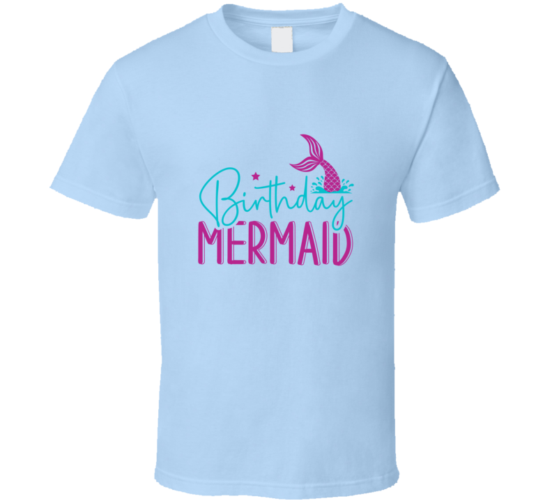 Birthday Mermaid Tshirt Magical Aquatic Themed Tee Enchanted T Shirt