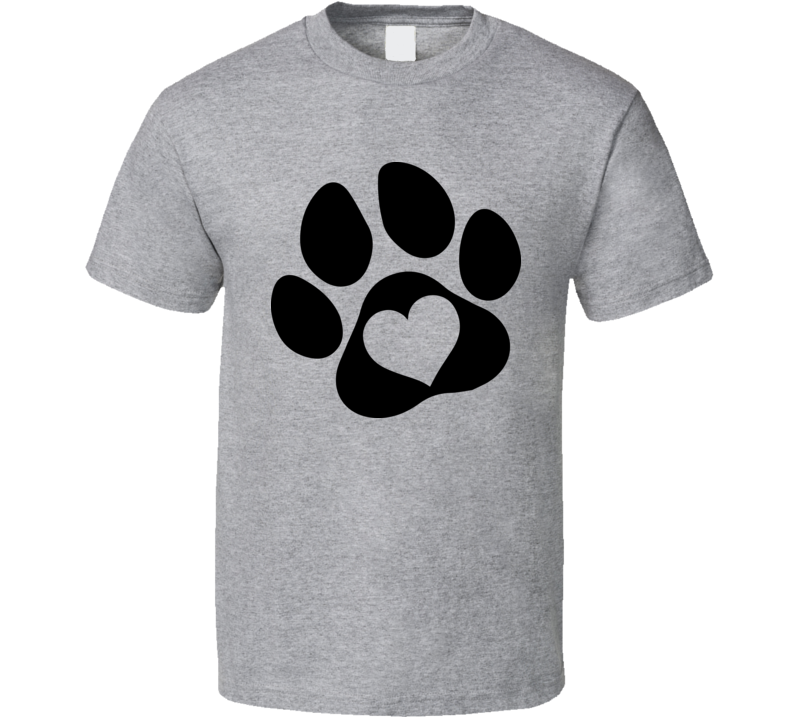 Paw Print Tee Cool T Shirt For Dog And Cat Lovers Great Pet T Shirt