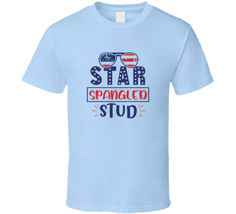 Star Spangled Stud Tee Usa Pride Tshirt July 4th T Shirt