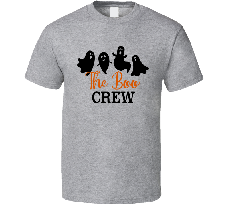 The Boo Crew Funny Ghosts Halloween Tee Cool Fall T-shirt Holiday Novelty T Shirt