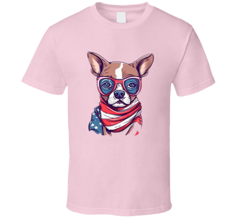 Cool Patriotic Dog Tee Usa Pride Freedom Tshirt July 4th T Shirt