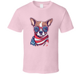 Cool Patriotic Dog Tee Usa Pride Freedom Tshirt July 4th T Shirt