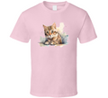 Cool Cat Watercolor Tee Colorful Cat Lover Tshirt Feline Novelty T Shirt