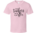 Cute Teacher Can't Live On Apples T Shirt Funny Educator Tee Is A Great Gift T Shirt