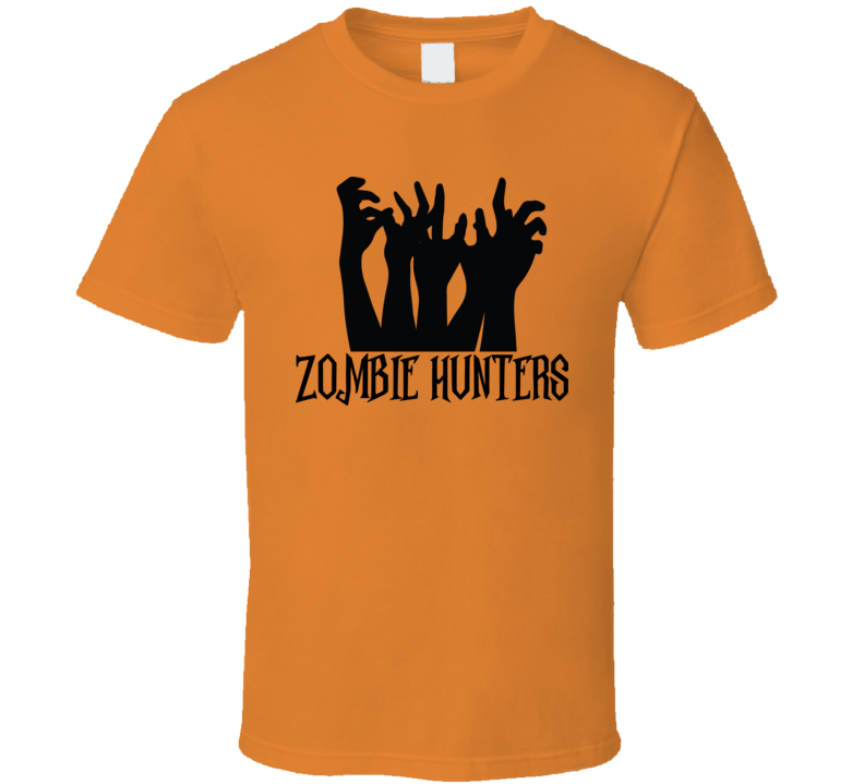 Zombie Hunters Halloween Tee Cool Fall T-shirt Holiday Novelty T Shirt