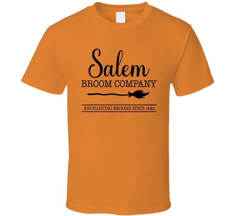 Salem Broom Company Cute Halloween Tee Cool Fall T-shirt Holiday Novelty T Shirt